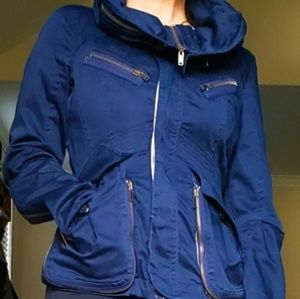 Marc Jacobs Navy Blue Women's Jacket with Hood S